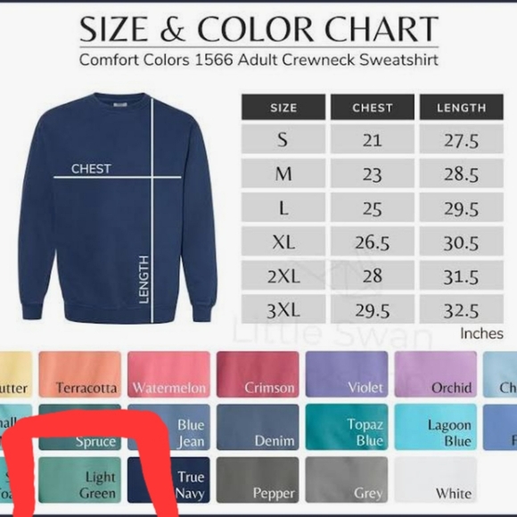 COMFORT COLORS Embroidered Bible Scripture Sweatshirt Psalm 23:1 Cotton Size S - Picture 4 of 11